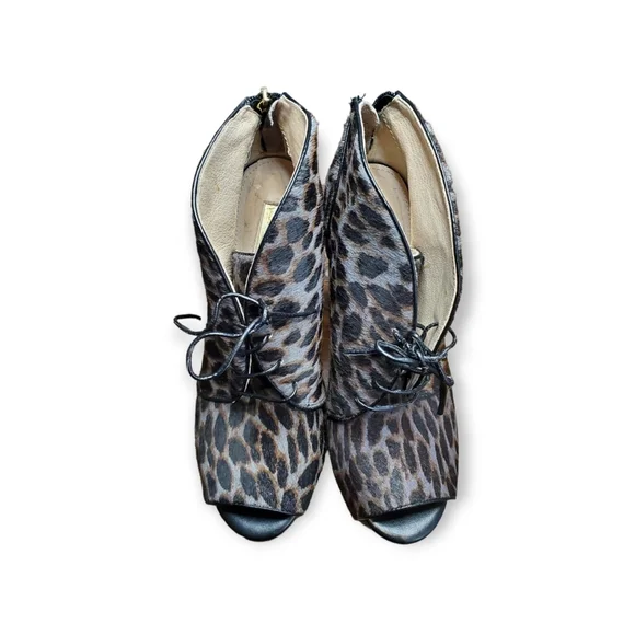 Louise Et Cie Vernonia Multi-Color Calf Hair Open Toe Heel Women Bootie … - Picture 2 of 5